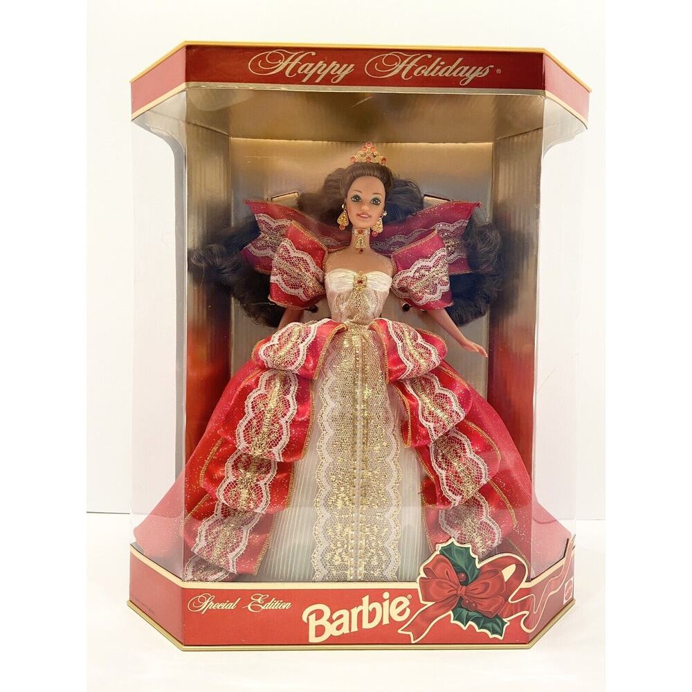 VTG 1997 Mattel Happy Holidays Special Edition Barbie Doll 10th Anniversary NRFB